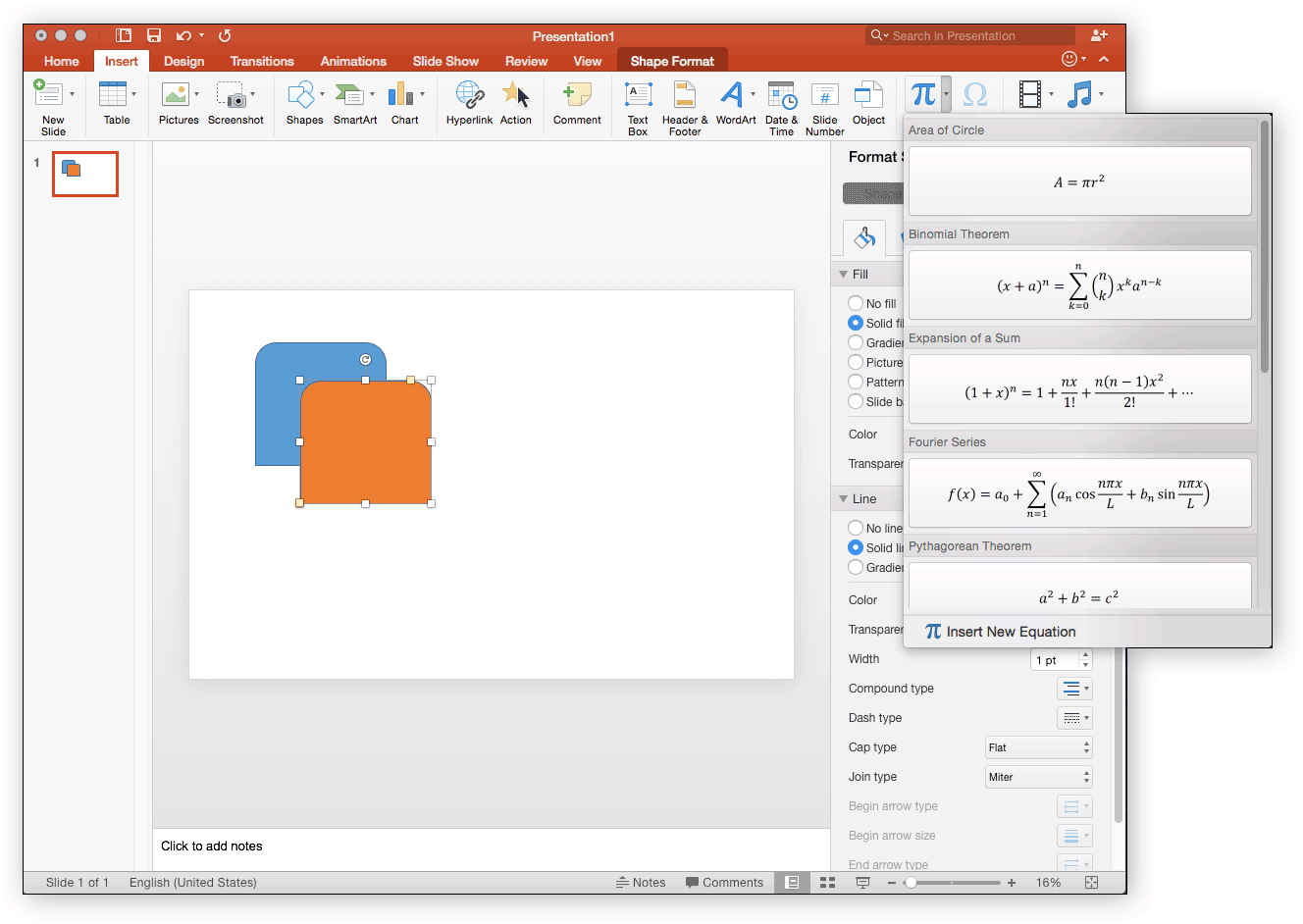 powerpoint for mac equation editor